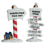 North Pole Signs, Set of 2